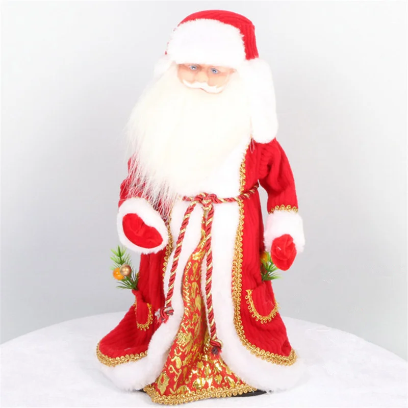 

16inch Russian Musical Santa Claus Doll 40cm Snow Maiden Doll Talking Toys Led Christmas Toys Decorations Ded Moroz Newyear Gift