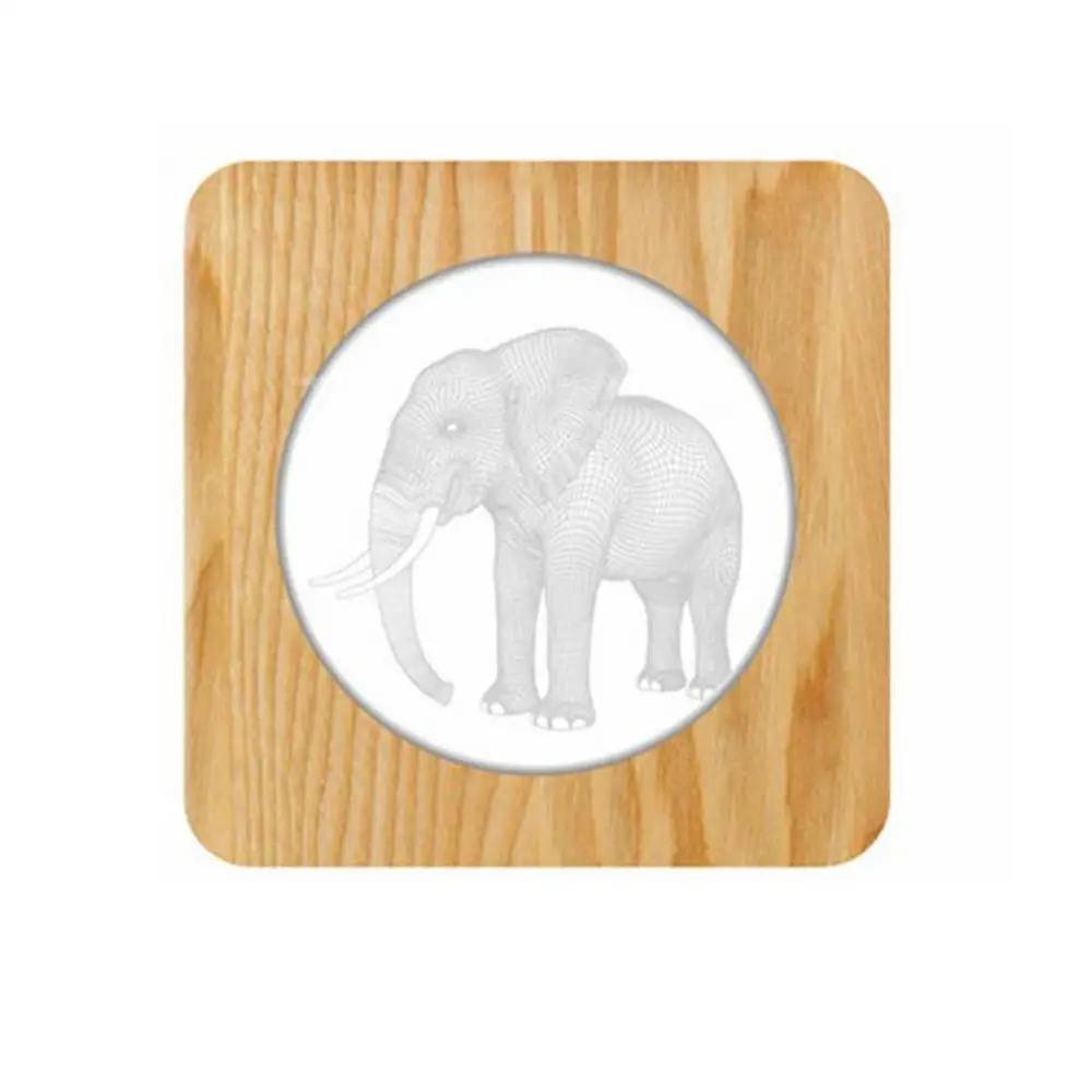 Elephant Wood Acrylic Creative Night Lights Solid Wood Creative Table Lamps 3D Lights Led Wooden Decorative Table Lamp
Elephant Wood Acrylic Creative Night Lights Solid Wood Creative Table Lamps 3D Lights Led Wooden Decorative Table Lamp