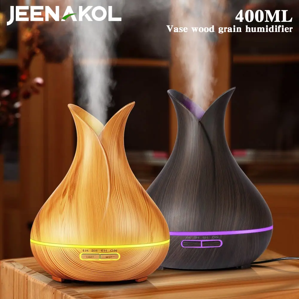 400ML Vase Shape Household Humidifier Ultrasonic Desktop Atomizer Large Amount Of Mist Essential Oil Creative Aroma Diffuser
400ML Vase Shape Household Humidifier Ultrasonic Desktop Atomizer Large Amount Of Mist Essential Oil Creative Aroma Diffuser
