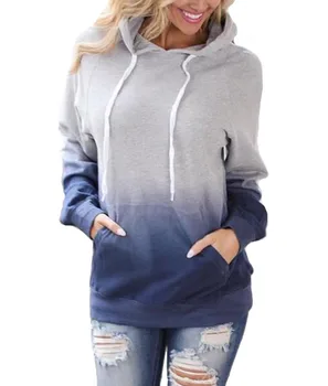 Hitmebox 2019 New Arrival Women Hoodies Tops Gradient Long Sleeve Drawstring Casual Ombre Color Hooded Sweatshirt Coats Pocket 
Hitmebox 2019 New Arrival Women Hoodies Tops Gradient Long Sleeve Drawstring Casual Ombre Color Hooded Sweatshirt Coats Pocket