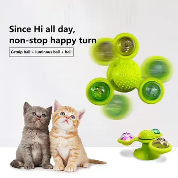 Windmill Cat Toy Turntable Teasing Interactive Cat Toys Interactive With Catnip Cat Scratching Tickle Pet Ball Toy Cat Supplies
Windmill Cat Toy Turntable Teasing Interactive Cat Toys Interactive With Catnip Cat Scratching Tickle Pet Ball Toy Cat Supplies