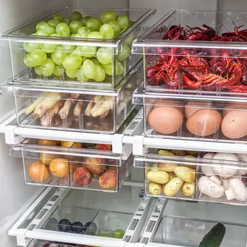1/4/8 Compartment Multi-function Refrigerator Drawer Storage Box Organizer Bin Transparent Fridge Storage Bin Containers
1/4/8 Compartment Multi-function Refrigerator Drawer Storage Box Organizer Bin Transparent Fridge Storage Bin Containers