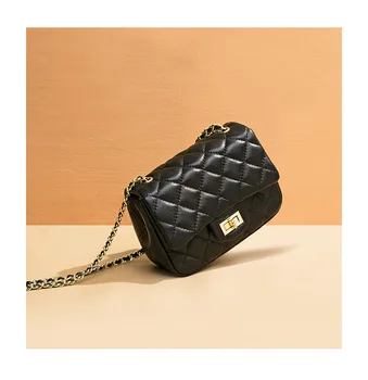 Leather Small Rhombus Chain Small Messenger Bag Lady Female classic fashion cowhide Flap Crossbody bag Drop Shipping 17cm width
Leather Small Rhombus Chain Small Messenger Bag Lady Female classic fashion cowhide Flap Crossbody bag Drop Shipping 17cm width