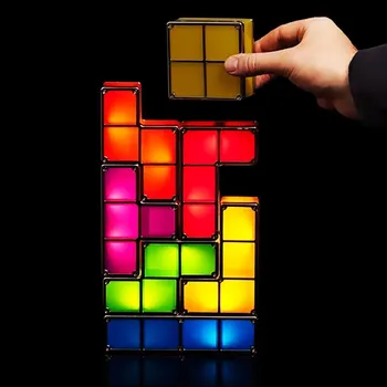 Upgrade DIY Night Light Colorful Stackable Tangram Puzzles 7 Pieces LED Induction Interlocking Lamp 3D Toys Gift
Upgrade DIY Night Light Colorful Stackable Tangram Puzzles 7 Pieces LED Induction Interlocking Lamp 3D Toys Gift