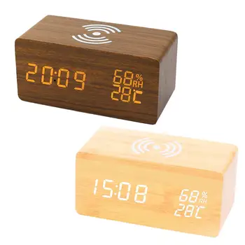 Multi-Function Alarm Clock Wireless Charger Wooden Clock For Apple Samsung Huawei Smart Phone
Multi-Function Alarm Clock Wireless Charger Wooden Clock For Apple Samsung Huawei Smart Phone