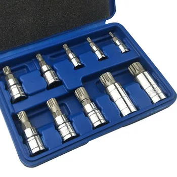 Drill Spline Bit Socket S2 Steel XZN 12 Point MM Triple Square Tools MM 4mm-18mm
Drill Spline Bit Socket S2 Steel XZN 12 Point MM Triple Square Tools MM 4mm-18mm