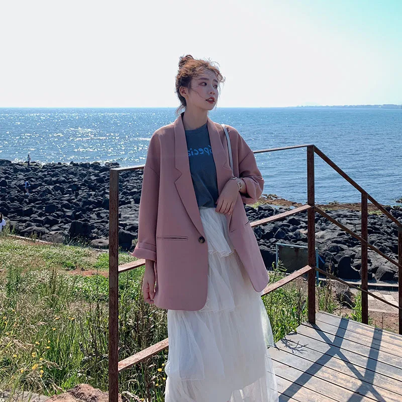 Photo Shoot 2020 Spring New Style Small Suit Pink Versatile Suit South Korea Dongdaemun Korean Series-Style Trend Coat
Photo Shoot 2020 Spring New Style Small Suit Pink Versatile Suit South Korea Dongdaemun Korean Series-Style Trend Coat