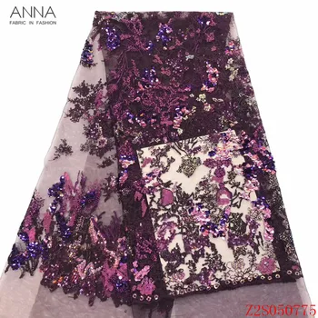 Anna latest french lace purple tulle fabric embroidery 5 yards/piece 2020 high quality african net laces fabrics for party dress
Anna latest french lace purple tulle fabric embroidery 5 yards/piece 2020 high quality african net laces fabrics for party dress
