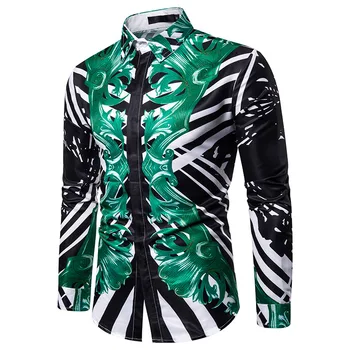 Luxury Brand Shirt Men 2019 Fashion Striped Floral Mens Dress Shirts Slim Fit Long Sleeve Wedding Tuxedo Shirt Camisa Masculina
Luxury Brand Shirt Men 2019 Fashion Striped Floral Mens Dress Shirts Slim Fit Long Sleeve Wedding Tuxedo Shirt Camisa Masculina