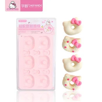 HELLO KITTY Silicone Cake Mold Candy Model Non-stick Cartoon Donut Fondant Cake Decoration Tool