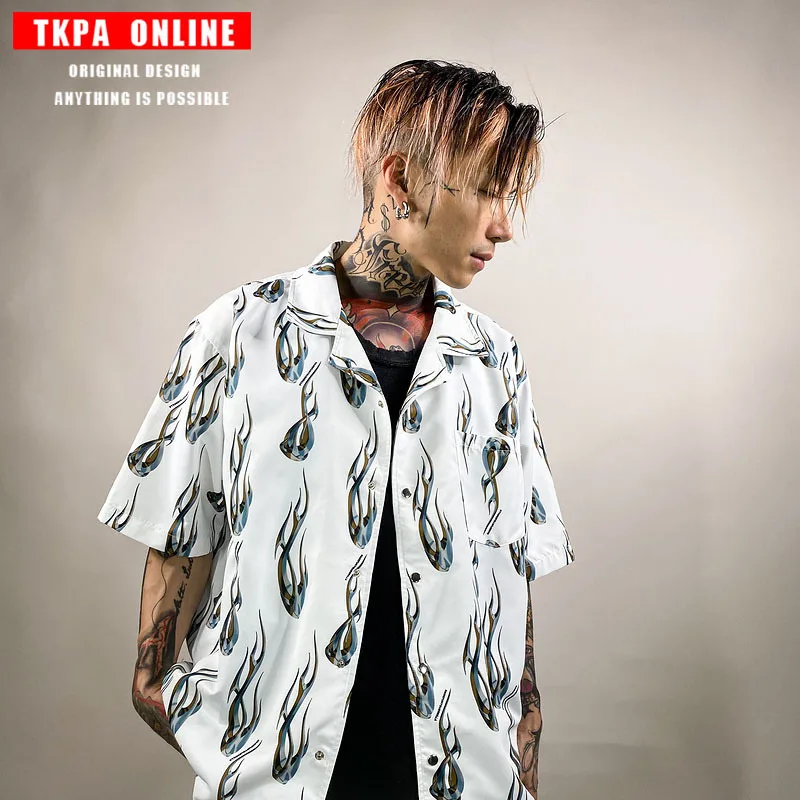 Camisas Para Hombre Men's Summer Shirt High Quality Fashion Trend Printed Lapel Shirt Street Men's Hip Hop Casual Sports Shirt
Camisas Para Hombre Men's Summer Shirt High Quality Fashion Trend Printed Lapel Shirt Street Men's Hip Hop Casual Sports Shirt