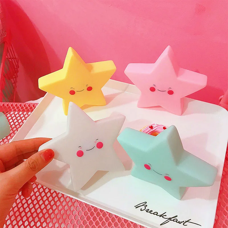 Cute Stars Shaped Silicone LED Night Lamp White Cartoon Battery Powered Night Light for Kid Girl Home Dorm Present
Cute Stars Shaped Silicone LED Night Lamp White Cartoon Battery Powered Night Light for Kid Girl Home Dorm Present