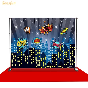LEVOO photographic background super city cartoon boom biorthday photo studio photocall printed shoot prop vinyl fabric 
LEVOO photographic background super city cartoon boom biorthday photo studio photocall printed shoot prop vinyl fabric