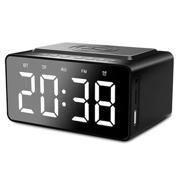 DC5V 500mAh Wireless BT Music Speaker LED Digital Alarm Clock with Snooze Mode Support Wireless Charge Built-in FM and HD mic
DC5V 500mAh Wireless BT Music Speaker LED Digital Alarm Clock with Snooze Mode Support Wireless Charge Built-in FM and HD mic