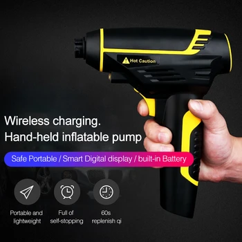 Car Tyre Inflator Wireless Car Air Compressor Pump Digital LED 150 PSI tire inflator Smart Handheld USB Inflatable Pump 120W
Car Tyre Inflator Wireless Car Air Compressor Pump Digital LED 150 PSI tire inflator Smart Handheld USB Inflatable Pump 120W