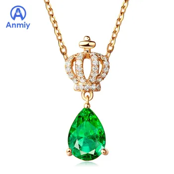 Anmiy New Elegant Zircon Crown Water Drop Imitation Red Pendant Female Choker Necklace
Anmiy New Elegant Zircon Crown Water Drop Imitation Red Pendant Female Choker Necklace
