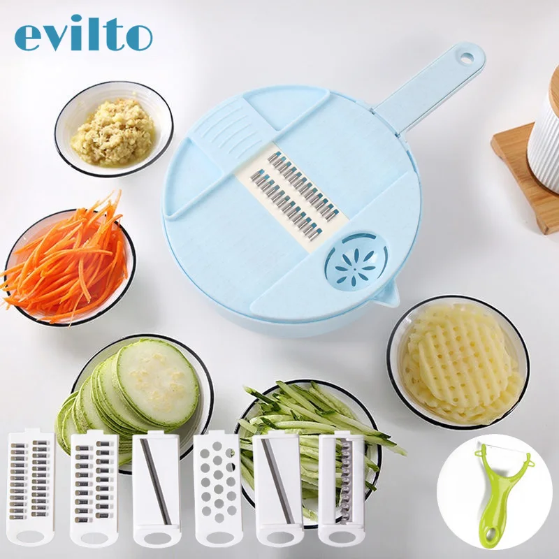Multifunction Vegetable Cutter Mandoline Fruit Vegetable Cutter Carrot Potato With Blade Durable Convenience Kitchen Gadgets
Multifunction Vegetable Cutter Mandoline Fruit Vegetable Cutter Carrot Potato With Blade Durable Convenience Kitchen Gadgets