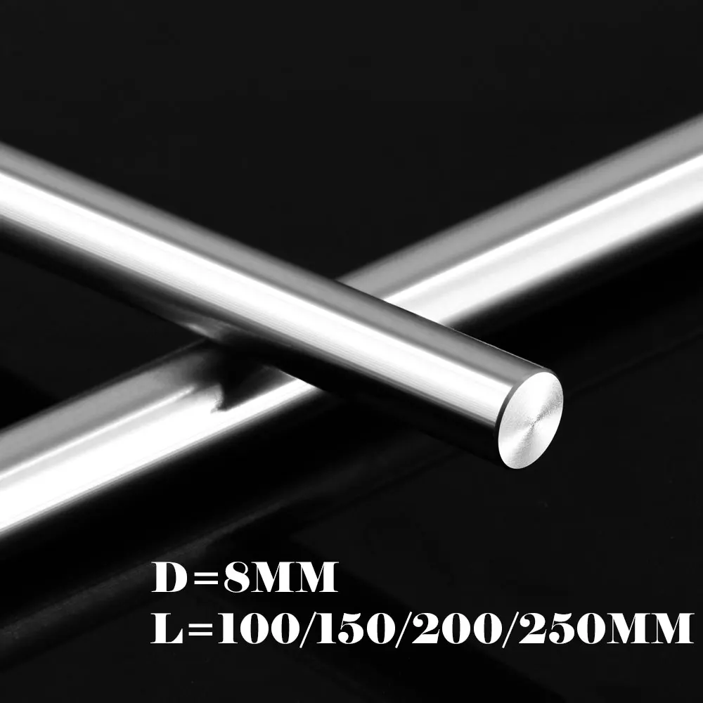 Linear Shaft Rail 8mm 8x100 8x150 8x200 8x250mm Optical Axis Chrome Stainless Steel Smooth Linear Rods Axis 3d Printer CNC Part
Linear Shaft Rail 8mm 8x100 8x150 8x200 8x250mm Optical Axis Chrome Stainless Steel Smooth Linear Rods Axis 3d Printer CNC Part