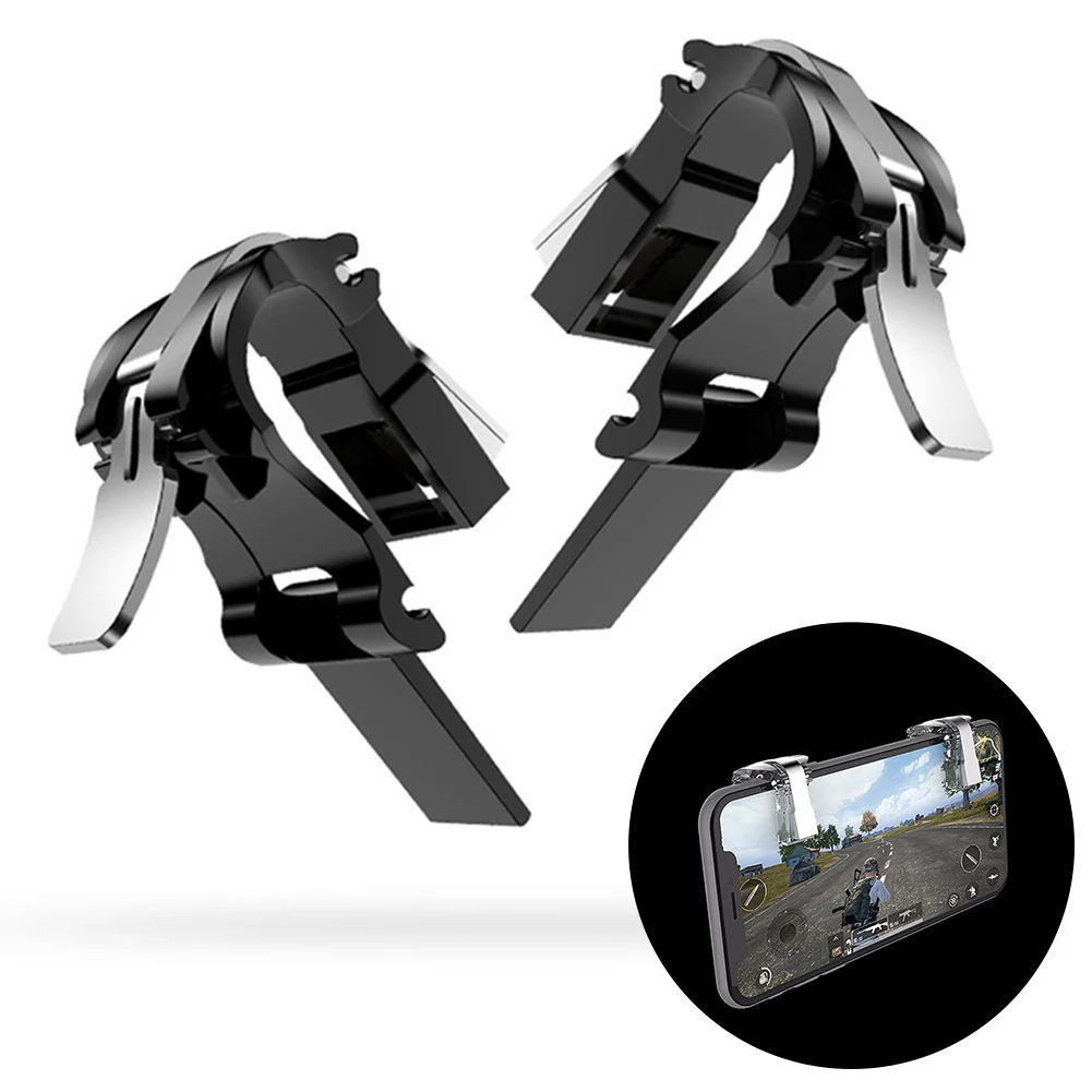 Mobile Game Trigger Aim Button For PUBG Gaming Shooter Controller Gamepad Fire Button Aim Key For iPhone XS MAX XR X 8 Universal
Mobile Game Trigger Aim Button For PUBG Gaming Shooter Controller Gamepad Fire Button Aim Key For iPhone XS MAX XR X 8 Universal