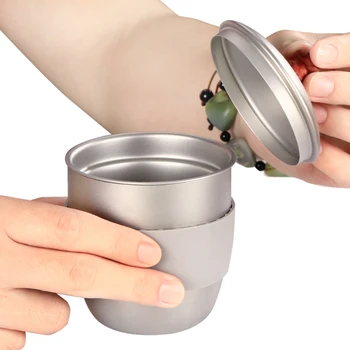 Lixada 300ml Titanium Kettle Outdoor Camping Titanium Teapot Kettle Tea Maker with Infuser Camping Equipment
Lixada 300ml Titanium Kettle Outdoor Camping Titanium Teapot Kettle Tea Maker with Infuser Camping Equipment