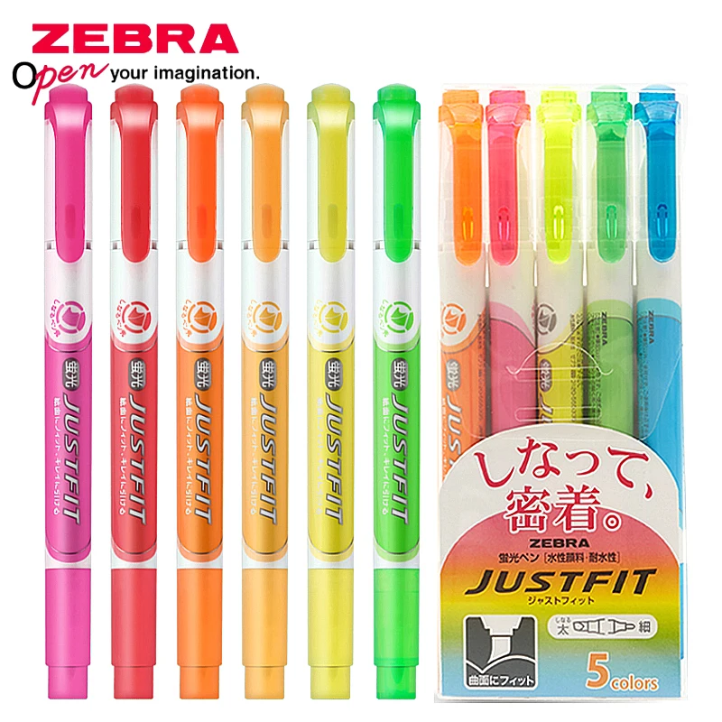 Japan ZEBRA color highlighter WKT17 double-head oblique tip pen student with soft tip marker marker
Japan ZEBRA color highlighter WKT17 double-head oblique tip pen student with soft tip marker marker