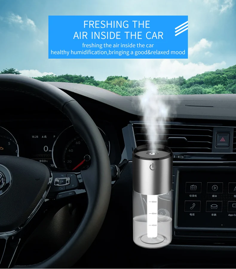 New USB Car Humidifier Mini Air Purifier Aroma Diffuser Auto Air Freshener Aromatherapy Mist Maker for Car for Office
New USB Car Humidifier Mini Air Purifier Aroma Diffuser Auto Air Freshener Aromatherapy Mist Maker for Car for Office