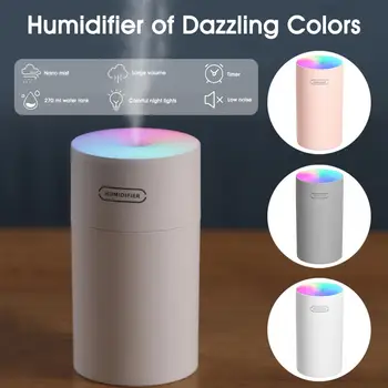 USB Air Humidifier Ultrasonic Aroma Diffuser Car 270ml Home Mist Maker with 7 Colors Night LED Lights Mini Office Air Purifier
USB Air Humidifier Ultrasonic Aroma Diffuser Car 270ml Home Mist Maker with 7 Colors Night LED Lights Mini Office Air Purifier