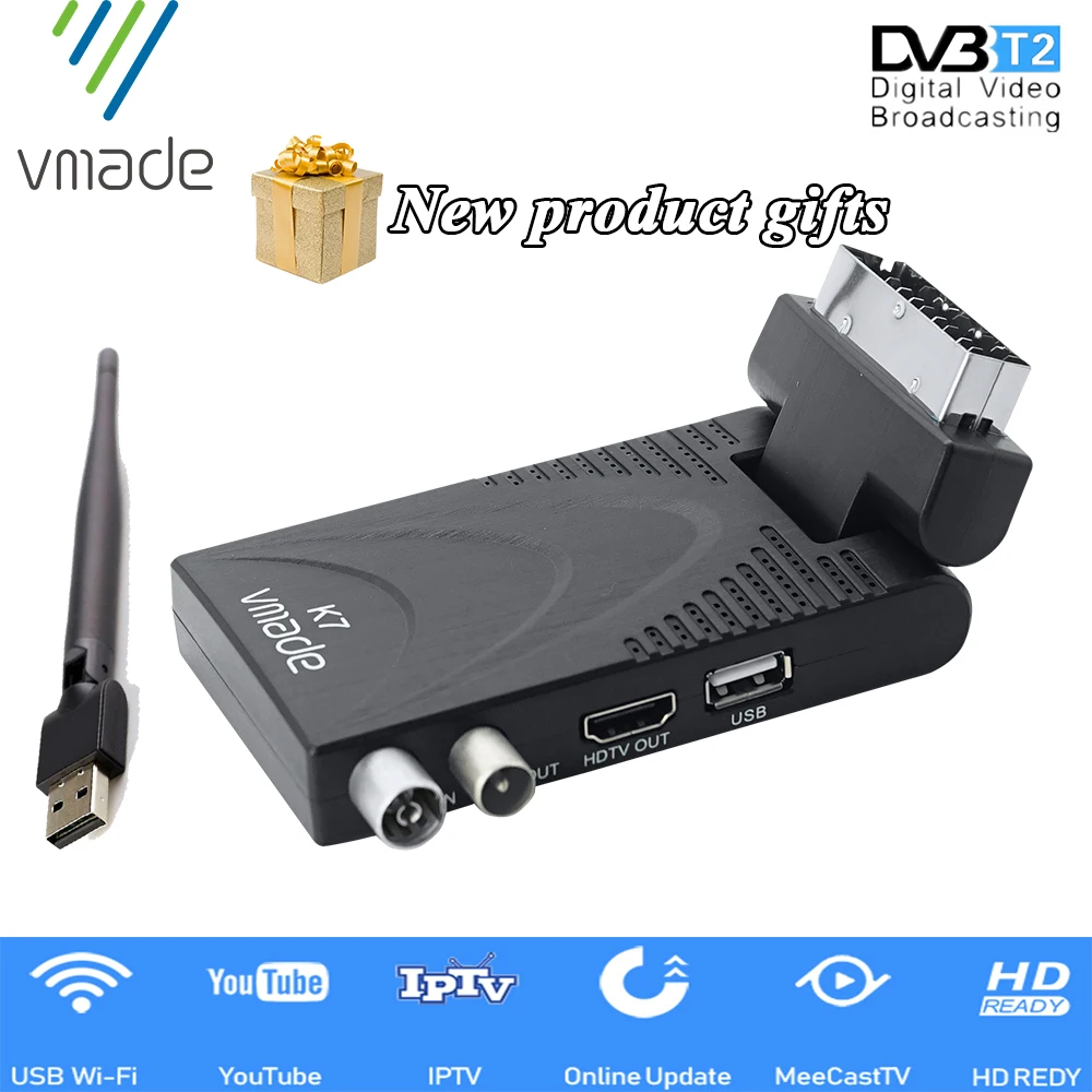 2020 K7 with USB WIFI TV Receiver DVB T2 receptor h.265 hevc TV receiver DVB T2 TV tuner support MeeCast youtube DVB-T2 decoder
2020 K7 with USB WIFI TV Receiver DVB T2 receptor h.265 hevc TV receiver DVB T2 TV tuner support MeeCast youtube DVB-T2 decoder