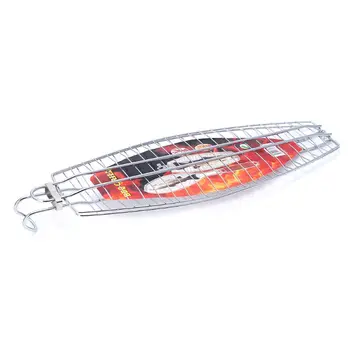 Barbecue Grilling Basket Fish Meat Clip Hangable Grilled Fishes Folder BBQ Picnic Tools 425D
Barbecue Grilling Basket Fish Meat Clip Hangable Grilled Fishes Folder BBQ Picnic Tools 425D