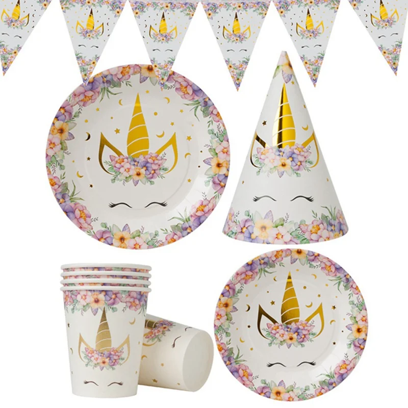 1Set Festival Cartoon Unicorn Party Disposable Paper Cutlery Set Unicorn Plates/Cups/Pull The Flag Kids Birthday Party Supplies
1Set Festival Cartoon Unicorn Party Disposable Paper Cutlery Set Unicorn Plates/Cups/Pull The Flag Kids Birthday Party Supplies