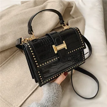 High-end women's bag 2020 spring new Korean fashion rivet textured shoulder bag wild messenger small square bag
High-end women's bag 2020 spring new Korean fashion rivet textured shoulder bag wild messenger small square bag
