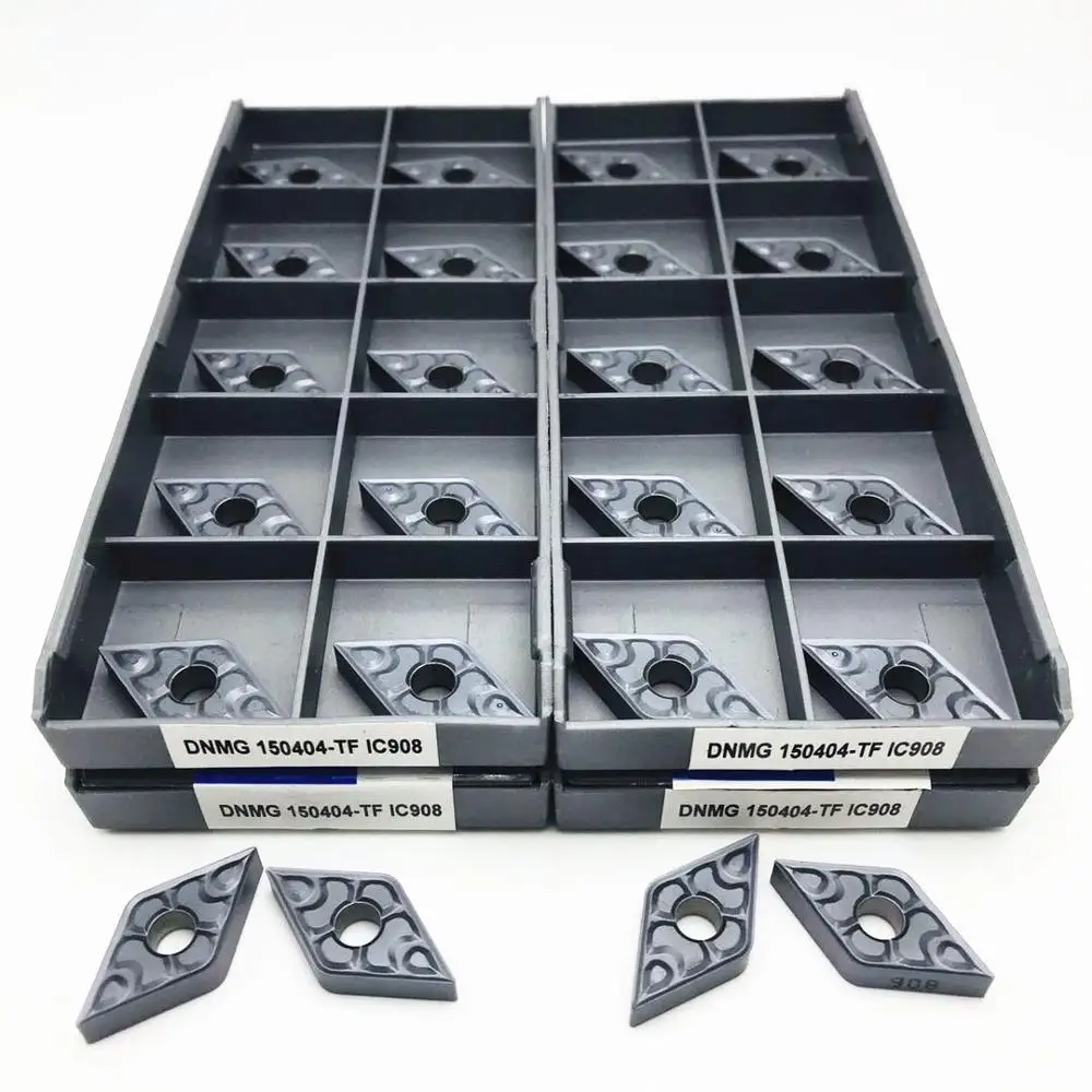 DNMG150404 DNMG150408 TF IC907 IC908 External metal lathe insert Iscar CNC lathe parts tool DNMG 150404 turning tool 
DNMG150404 DNMG150408 TF IC907 IC908 External metal lathe insert Iscar CNC lathe parts tool DNMG 150404 turning tool