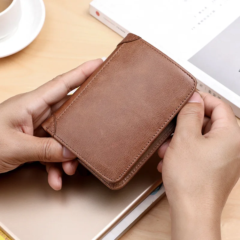 Wallet Men's Short Genuine Leather 2019 New Style Fashion Ultra-Thin-Wallet Cowhide Youth Students Verticle Soft Leather Wallet
Wallet Men's Short Genuine Leather 2019 New Style Fashion Ultra-Thin-Wallet Cowhide Youth Students Verticle Soft Leather Wallet