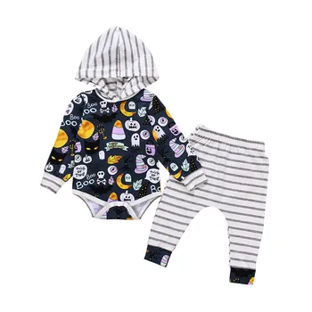 Brand New 2pcs Set Baby Girl Clothes Hooded Romper Cartoon BAT Pumpkin Romper+Long Stripe Pants Outfit Set Halloween Costumes 
Brand New 2pcs Set Baby Girl Clothes Hooded Romper Cartoon BAT Pumpkin Romper+Long Stripe Pants Outfit Set Halloween Costumes