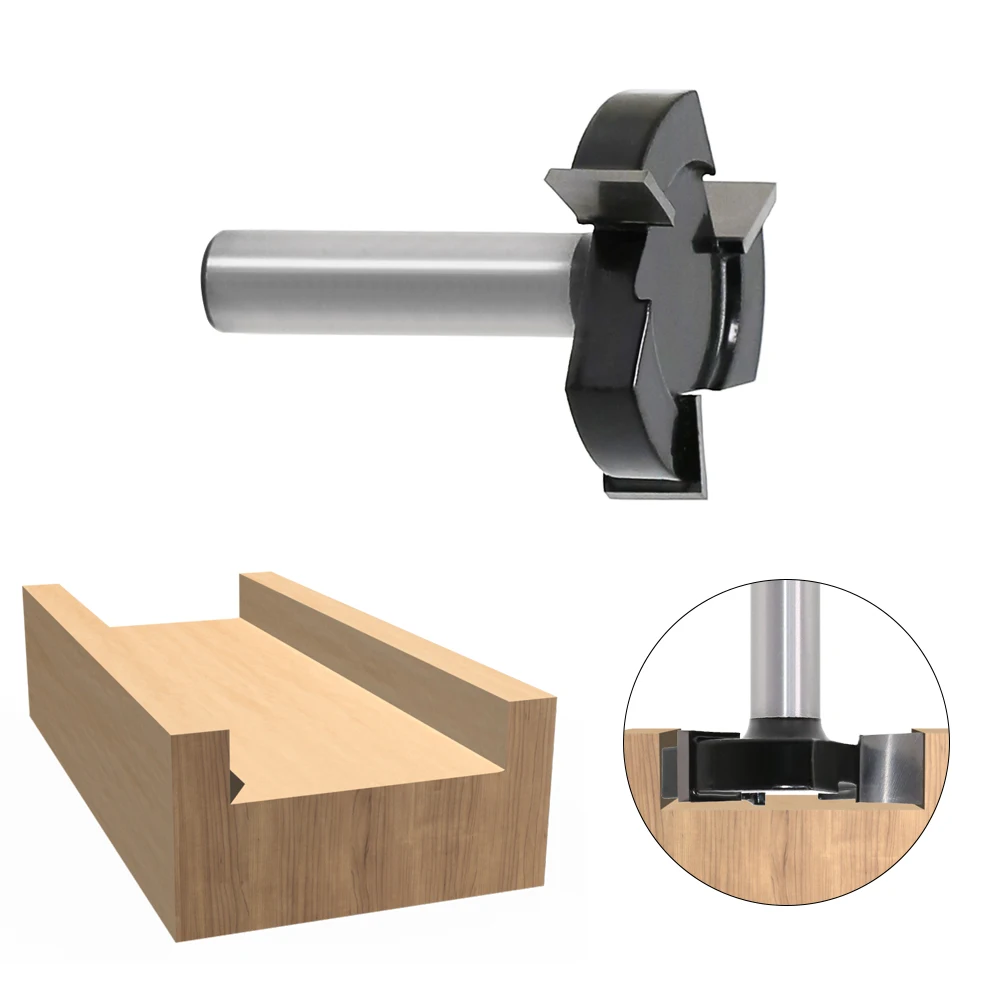 CNC Spoilboard Surfacing Router Bits, 1/2 inch 12mm Shank 2 inch Cutting Diameter, Slab Flattening Router Bit Planing Bit Wood