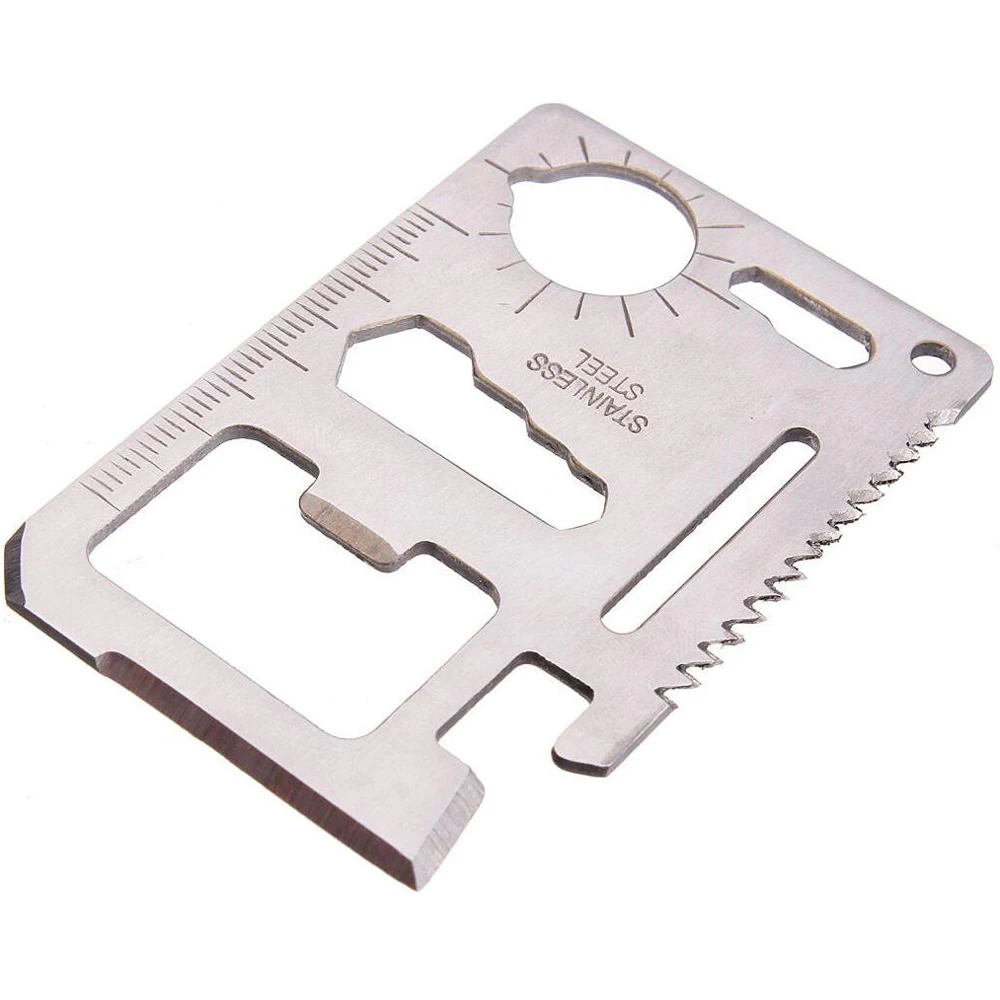 Multi Tools 11 in 1 Multifunction Outdoor Hunting Survival Camping Pocket Military Credit Card Knife Silver Multitool
Multi Tools 11 in 1 Multifunction Outdoor Hunting Survival Camping Pocket Military Credit Card Knife Silver Multitool