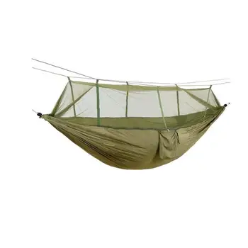 Multi Function Camping Hammock with Mosquito Net Portable Parachute Nylon Lightweight Big Pop Up Swing Net Hammock Army Green
Multi Function Camping Hammock with Mosquito Net Portable Parachute Nylon Lightweight Big Pop Up Swing Net Hammock Army Green