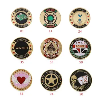 Metal Las Vegas Poker Card Guard Protector Poker Chips Souvenir Coin Hold' em Token Coin Playing Card Gift Commemorative Coin
Metal Las Vegas Poker Card Guard Protector Poker Chips Souvenir Coin Hold' em Token Coin Playing Card Gift Commemorative Coin