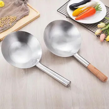 Thick Big Pot Ladle Wooden/Stainless Steel Handle No Coating Non-stick Chef Cooking Wok Large Soup Spoon Wok Kitchen Gadgets
Thick Big Pot Ladle Wooden/Stainless Steel Handle No Coating Non-stick Chef Cooking Wok Large Soup Spoon Wok Kitchen Gadgets