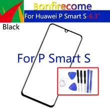 Écran tactile avant LCD de remplacement pour Huawei P Smart S, lentille extérieure en verre=
