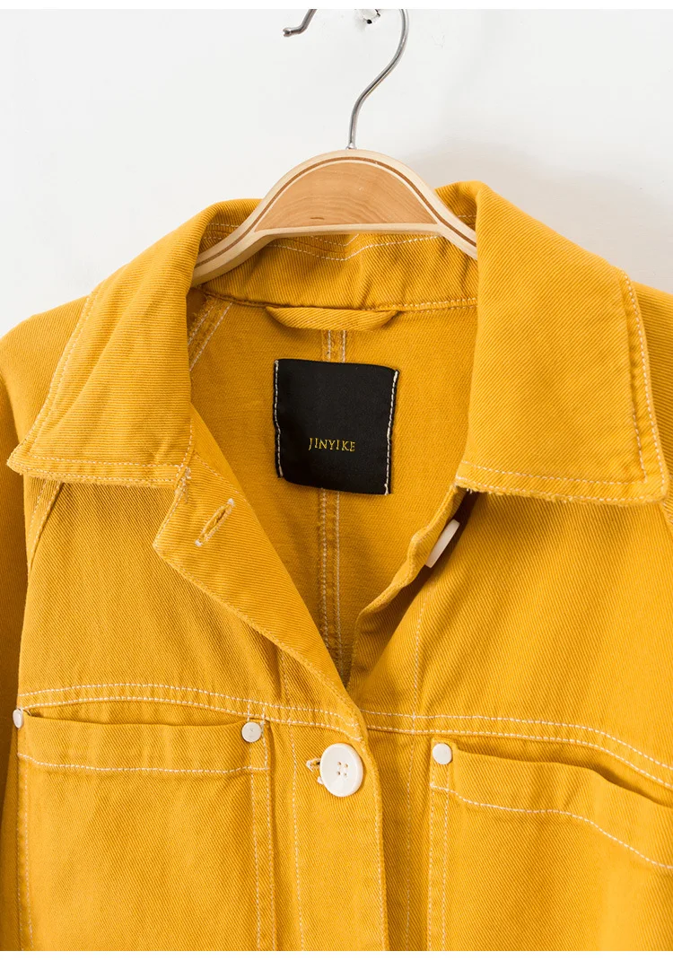 L124 WOMEN'S Dress Versatile Single Breasted Fold-down Collar Loose-Fit Raglan Sleeve Cowboy Short Jacket
L124 WOMEN'S Dress Versatile Single Breasted Fold-down Collar Loose-Fit Raglan Sleeve Cowboy Short Jacket