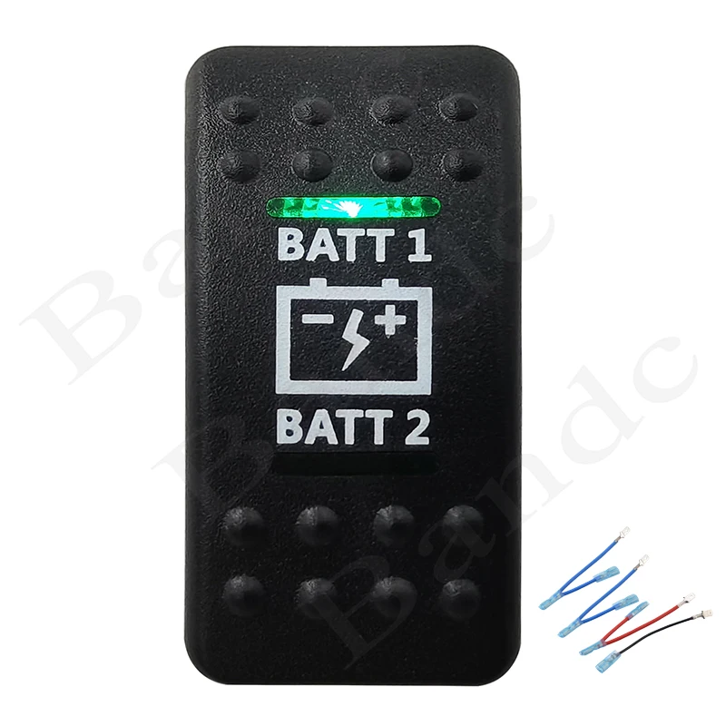Кулисный выключатель BATT1 BATT2, зеленый переключатель с подсветкой, 7P, DPDT, для автомобилей, лодок, фургонов, трейлеров, автоаксессуары
Кулисный выключатель BATT1 BATT2, зеленый переключатель с подсветкой, 7P, DPDT, для автомобилей, лодок, фургонов, трейлеров, автоаксессуары