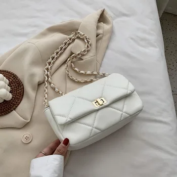 Chain Design PU Leather Crossbody Bags for Women New Summer Fashion Female Shoulder Handbags Solid Color Ladies' Travel Flap Bag
Chain Design PU Leather Crossbody Bags for Women New Summer Fashion Female Shoulder Handbags Solid Color Ladies' Travel Flap Bag