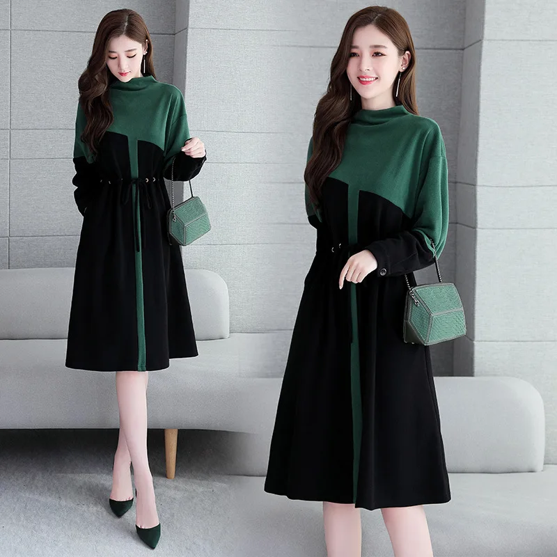 Autumn Mid-length Dress Joint Loose And Plus-sized Women's Dress Slimming Autumn Clothing 2019 New Style Early Autumn Base Skirt
Autumn Mid-length Dress Joint Loose And Plus-sized Women's Dress Slimming Autumn Clothing 2019 New Style Early Autumn Base Skirt