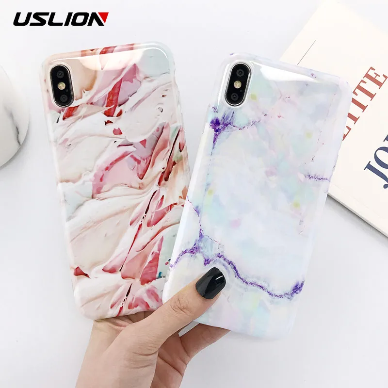 USLION Colorful Marble Pattern Cases Cover For iPhone X XS XR Xs Max Soft IMD Silicone Ulrta Thin Cover For iPhone 6 6s 7 8 Plus
USLION Colorful Marble Pattern Cases Cover For iPhone X XS XR Xs Max Soft IMD Silicone Ulrta Thin Cover For iPhone 6 6s 7 8 Plus