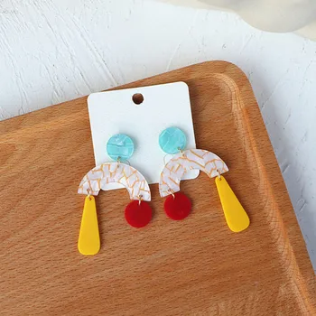 AOMU 2020 Korea Fashion Colorful Marble Pattern Geometric Asymmetric Long Dangle Drop Earrings for Women Jewelry
AOMU 2020 Korea Fashion Colorful Marble Pattern Geometric Asymmetric Long Dangle Drop Earrings for Women Jewelry