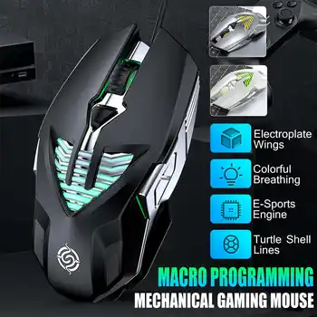 

NEW 3 Colors Professional Gamer Gaming Mouse 4 Types DPI Programmable Wired Optical Computer Mice USB Cable Mouse for laptop PC
