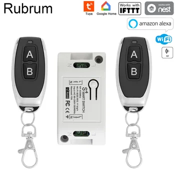 Rubrum Smart Wifi Switch 433mhz Wireless RF Remote Control Switch Domotica Light Lamp Smart Home Controller Work with Alexa Tuya
Rubrum Smart Wifi Switch 433mhz Wireless RF Remote Control Switch Domotica Light Lamp Smart Home Controller Work with Alexa Tuya
