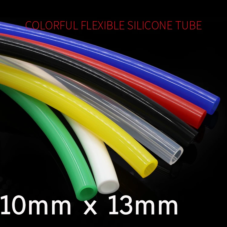 Colorful Flexible Silicone Tube ID 10mm x 13mm OD Food Grade Non-toxic Drink Water Rubber Hose Milk Beer Soft Pipe Connector
Colorful Flexible Silicone Tube ID 10mm x 13mm OD Food Grade Non-toxic Drink Water Rubber Hose Milk Beer Soft Pipe Connector
