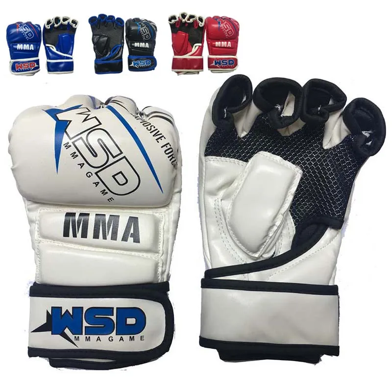 Boxing Gloves MMA Gloves Muay Thai Training Gloves MMA Boxer Fight Boxing Equipment Half Mitts PU Leather Black/Red/blue/white
Boxing Gloves MMA Gloves Muay Thai Training Gloves MMA Boxer Fight Boxing Equipment Half Mitts PU Leather Black/Red/blue/white